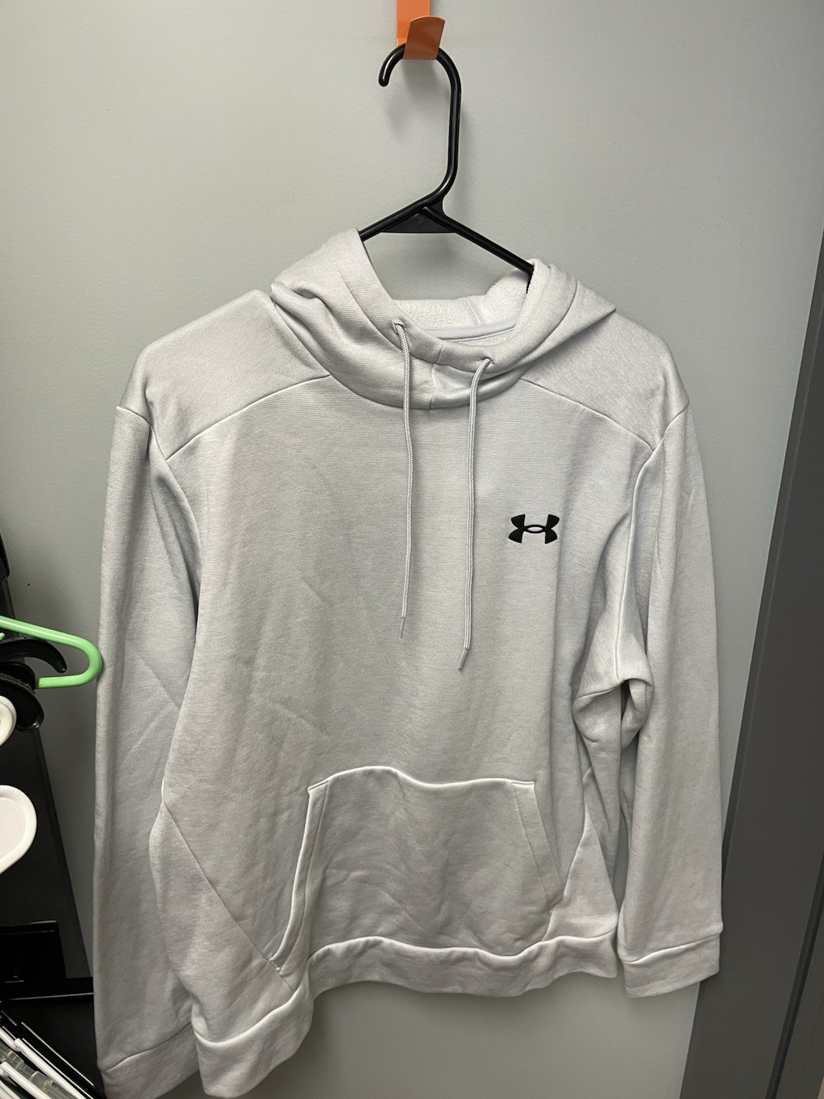 Under Armour Gray Logo Hoodie Sweatshirt Size M