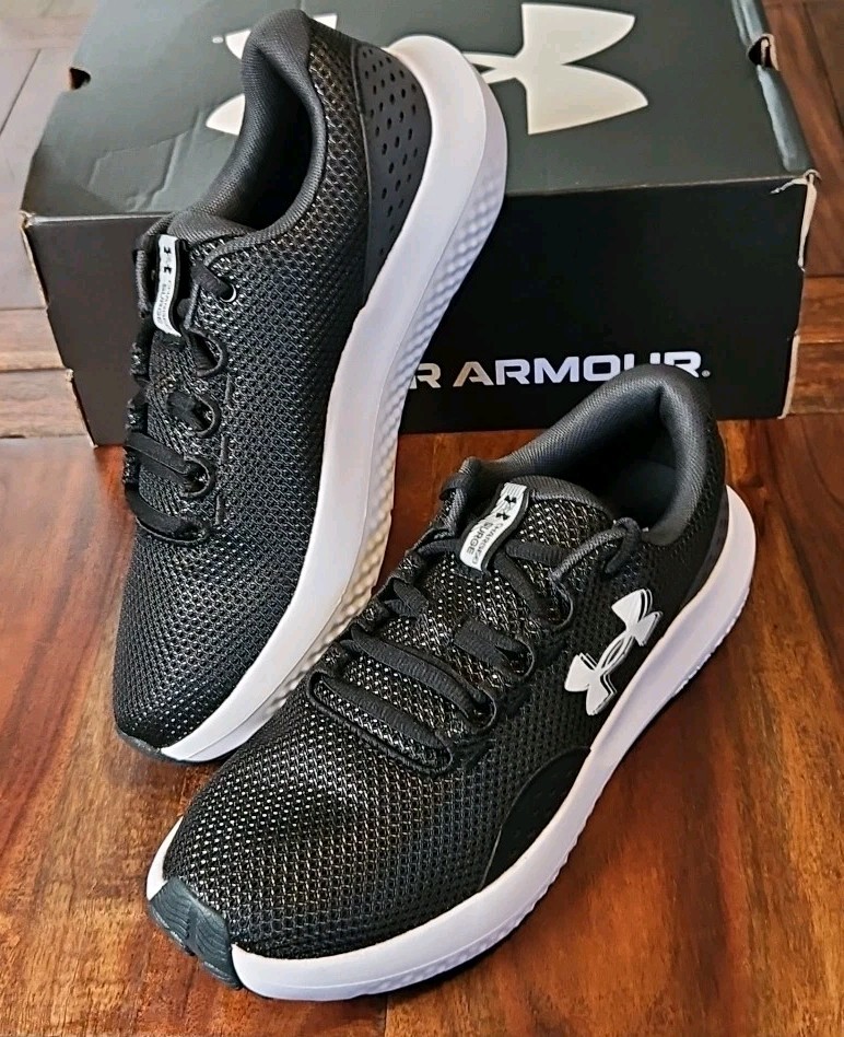 NEW Under Armour Charged Surge Men’s Shoes Black/Anthracite/White : Size 7.5