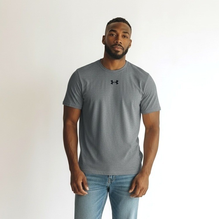 Under Armour Locker Tee 2.0 SS Gray SS T Shirt Loose Fit Men’s Size Medium NEW