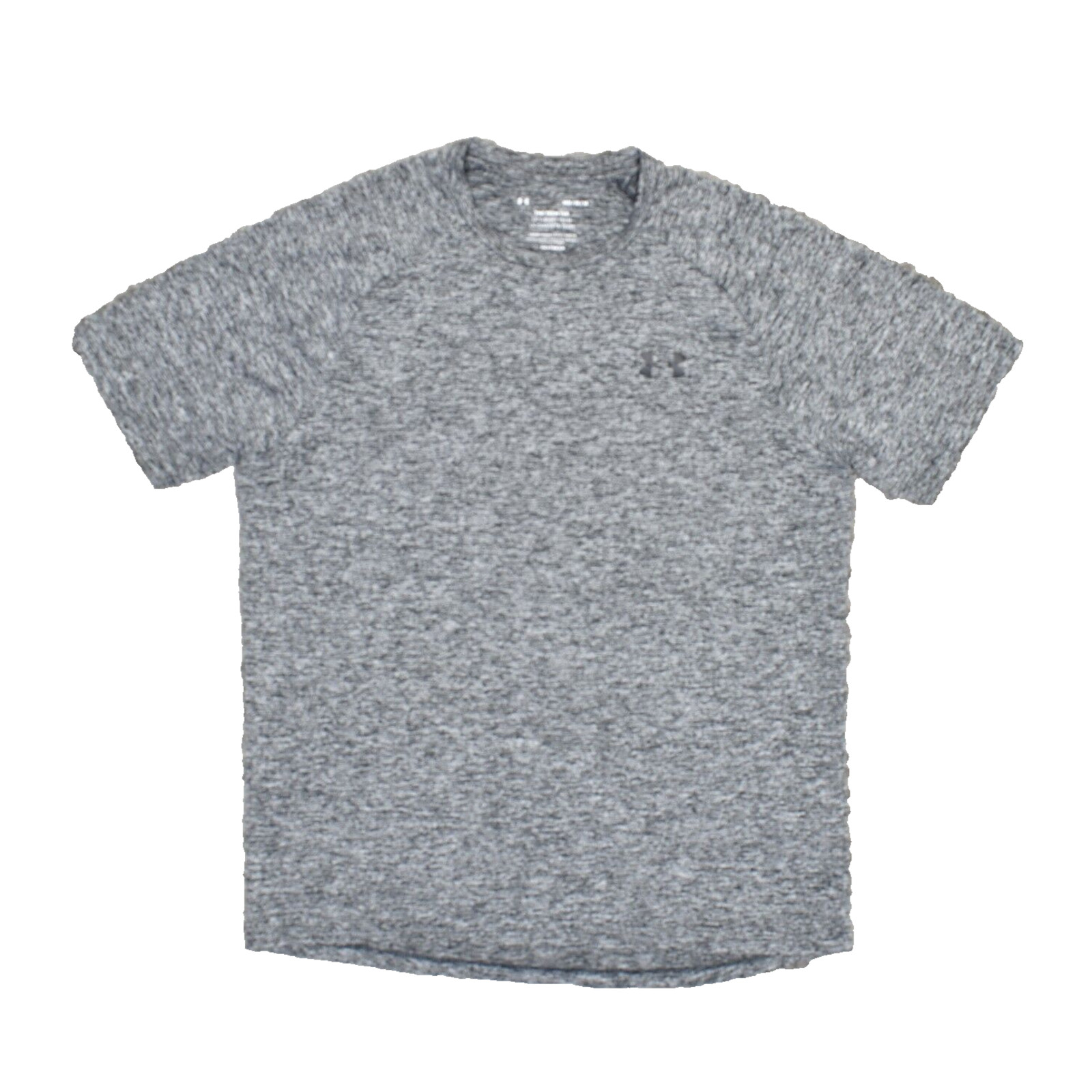 Under Armour Polyester Gray Size M Tech Tee Loose Heatgear Crew Neck Short Sleev