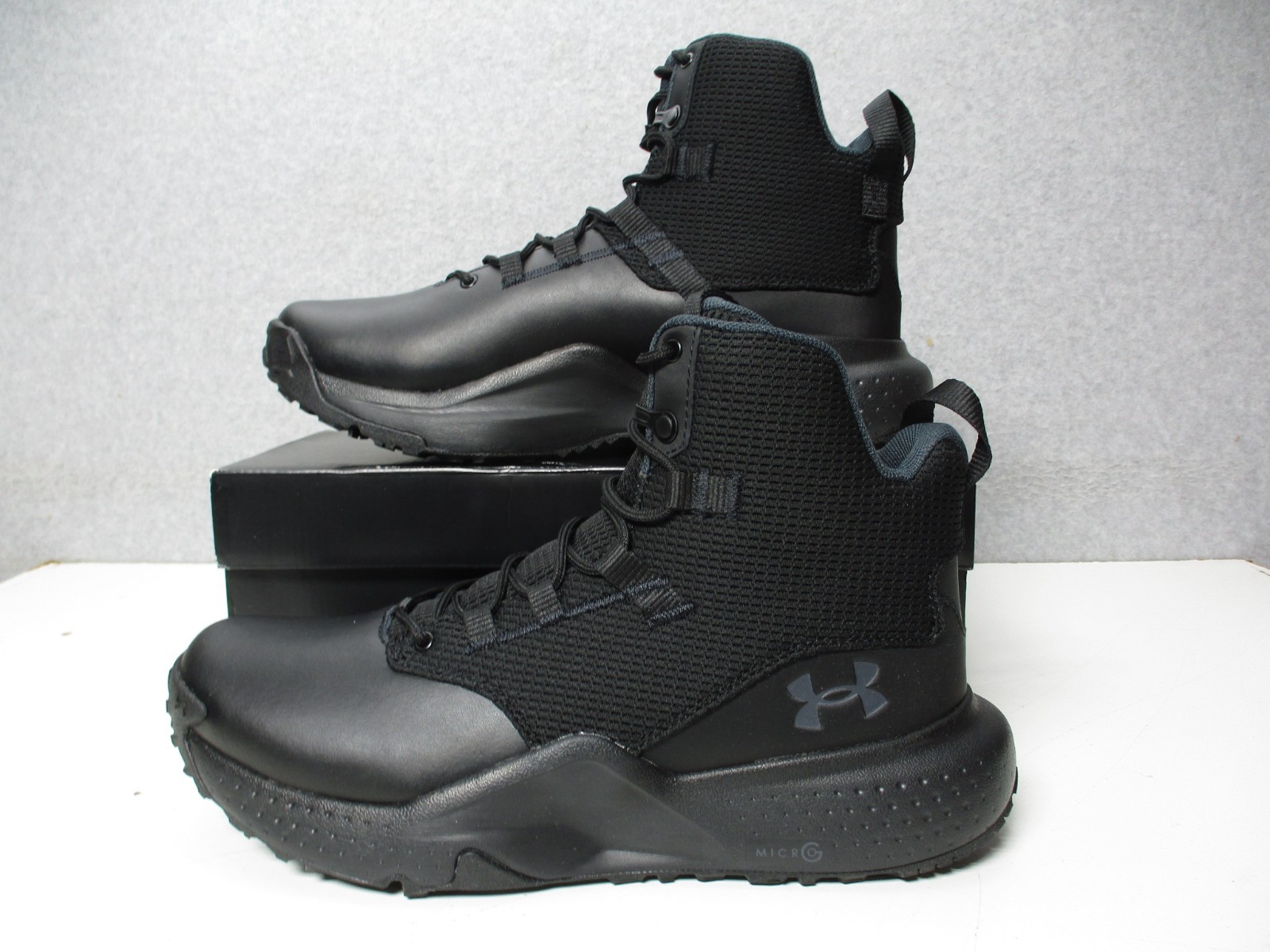 Under Armour Mens Sz 10.5 Micro G Stellar Mid Boots Black