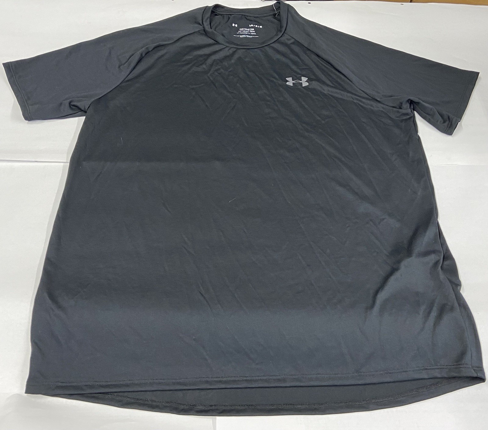 NEW MEN’S UNDER ARMOUR UA TECH 2.0 SS TEE COLOR BLACK SIZE L  LOOSE FIT 1326413