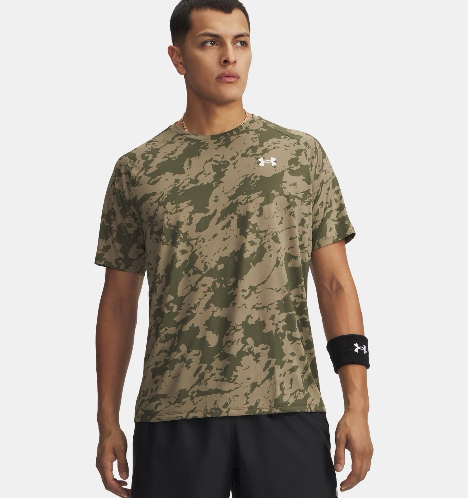 Under Armour Men’s Tech 2.0 T-Shirt Green Camo XL  The Tech SS Tee 1326413 NEW