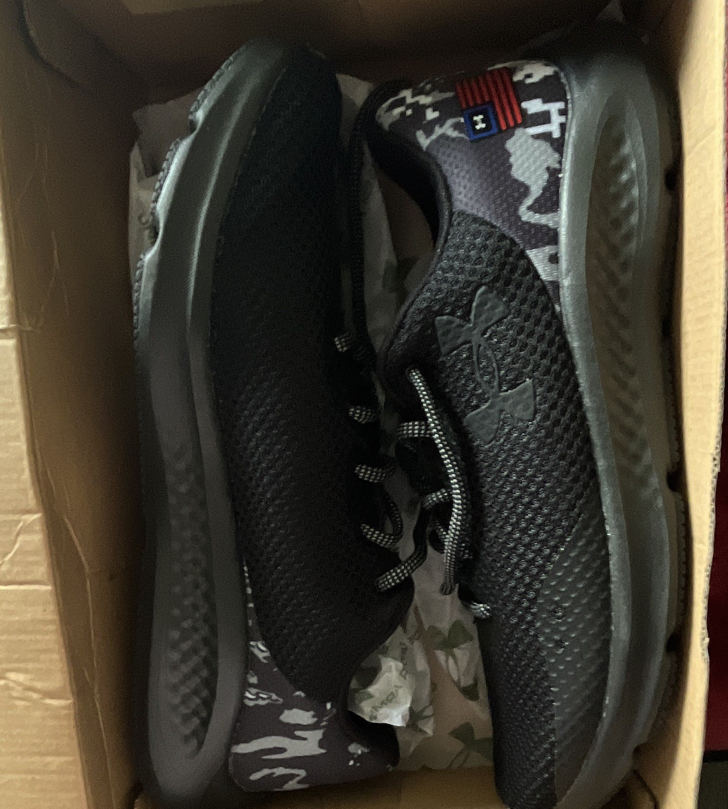 Under Armour UA Charged Pursuit 3 Freedom Camouflage Sneakers Black