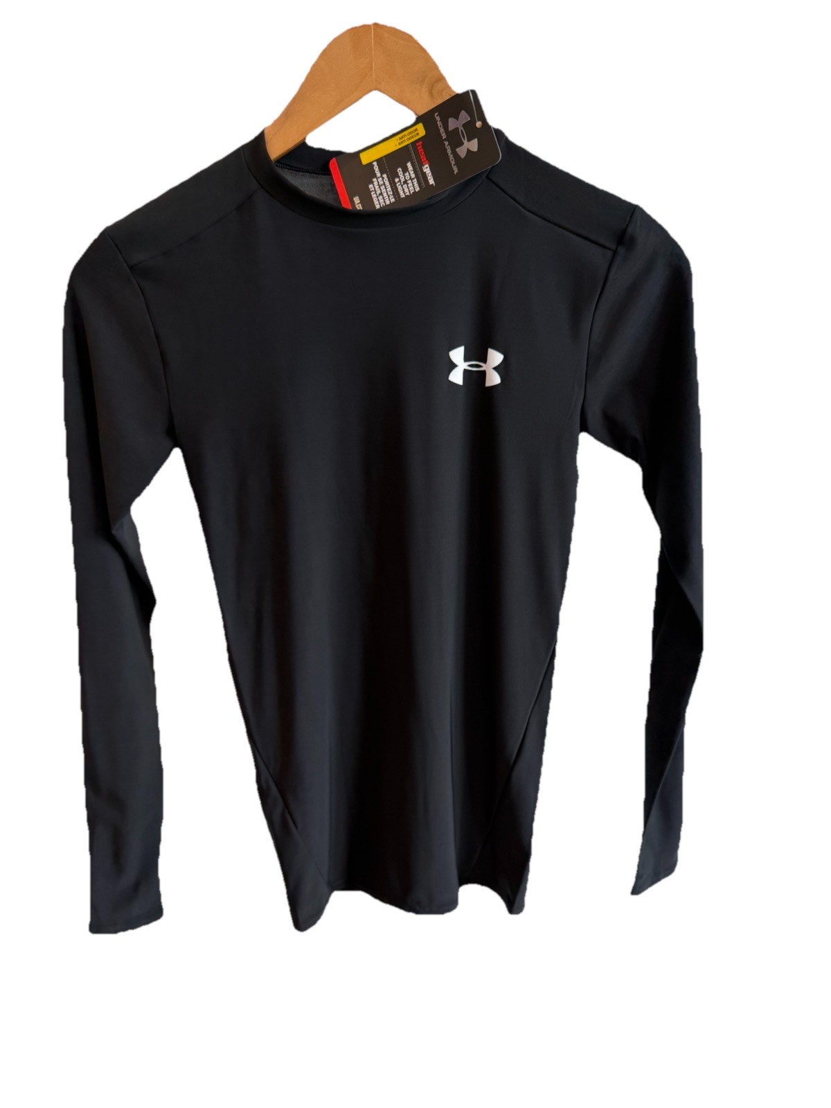 Under Armour Men’s Armour HeatGear Compression Long Sleeve Shirt Black Sz Sm NWT