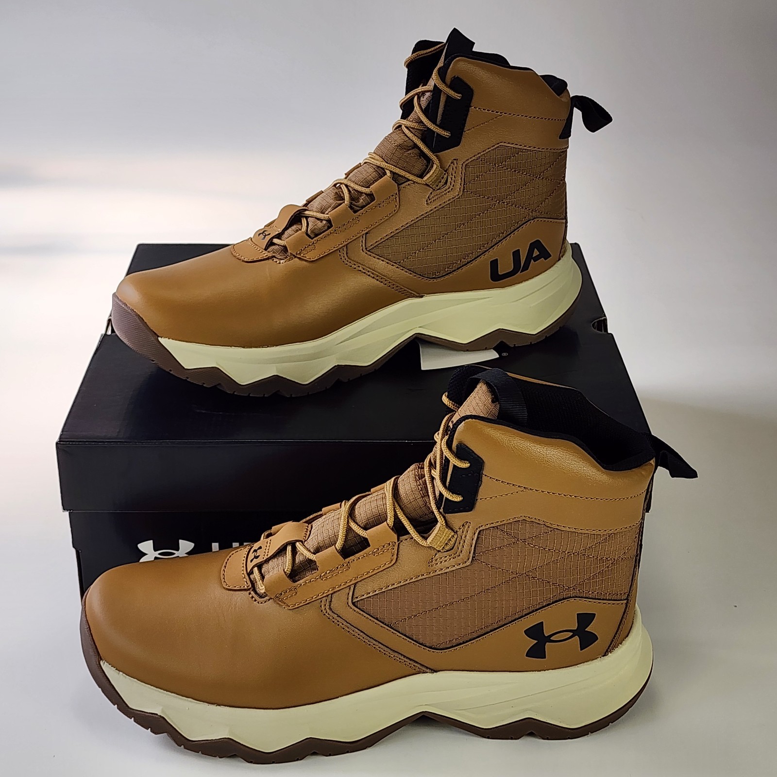 Under Armour Mens UA Stellar G2 6″  Tactical Hiking Boots Size US 11 – Brown