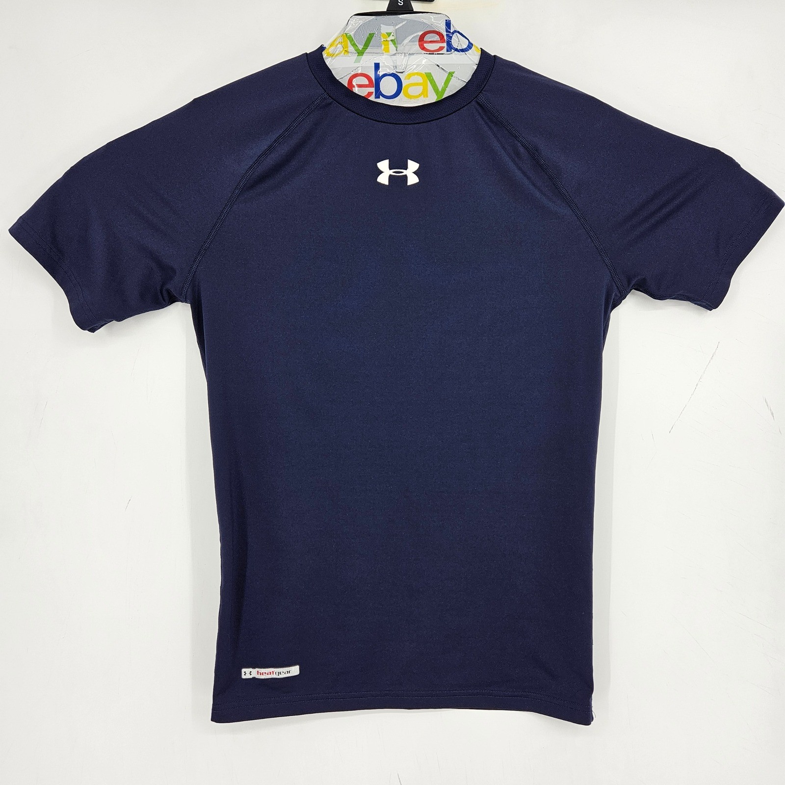 Under Armour Compression Shirt Mens Large Blue Heatgear Sports Football