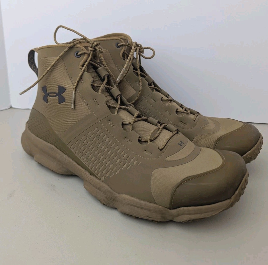 Under Armour SpeedFit Hike Mid Boots Men’s Size 12.5 Desert Sand Hiking