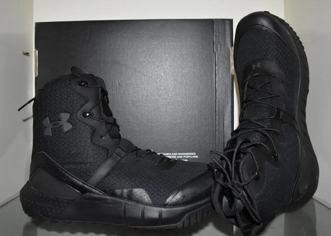 Under Armour Men’s UA Micro G Valsetz Tactical Boots 3023743 001 Black NIB