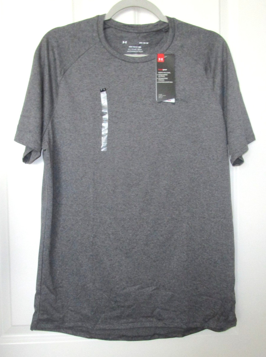 Under Armour Men’s The Tech Tee Short Sleeve Gray  Performance Size M NEW