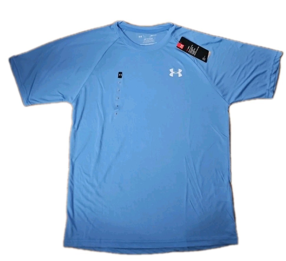 Under Armour Tech Tee Loose Men’s T-Shirt Short Sleeve Blue Sz Small NWT.