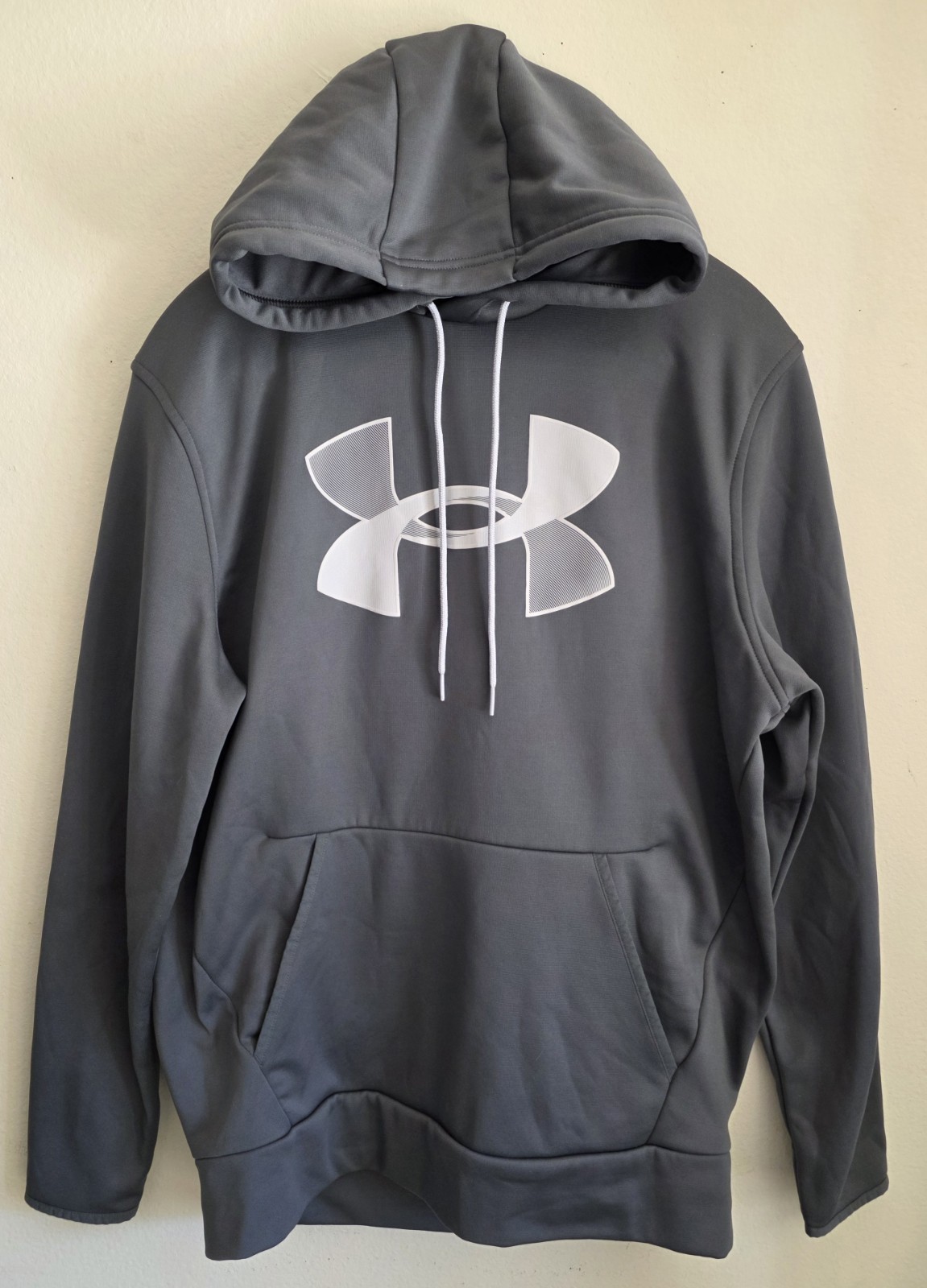 Under Armour Men’s UA Fleece Big Logo Pullover Hoodie Sweatshirt Gray Medium