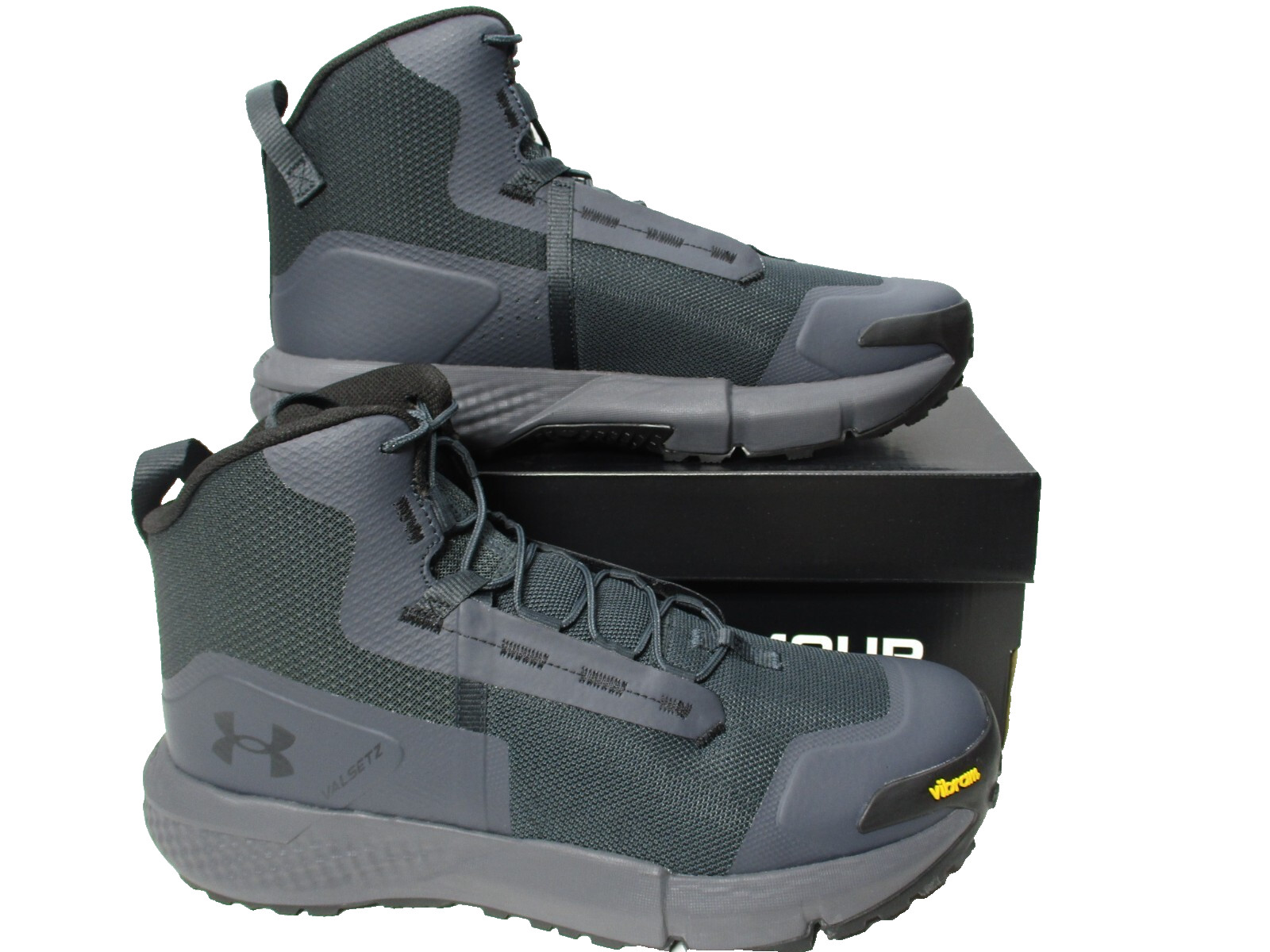 Under Armour Charged Valsetz Mid 6″ Boots Tactical Dark Gray Mens Sz 10