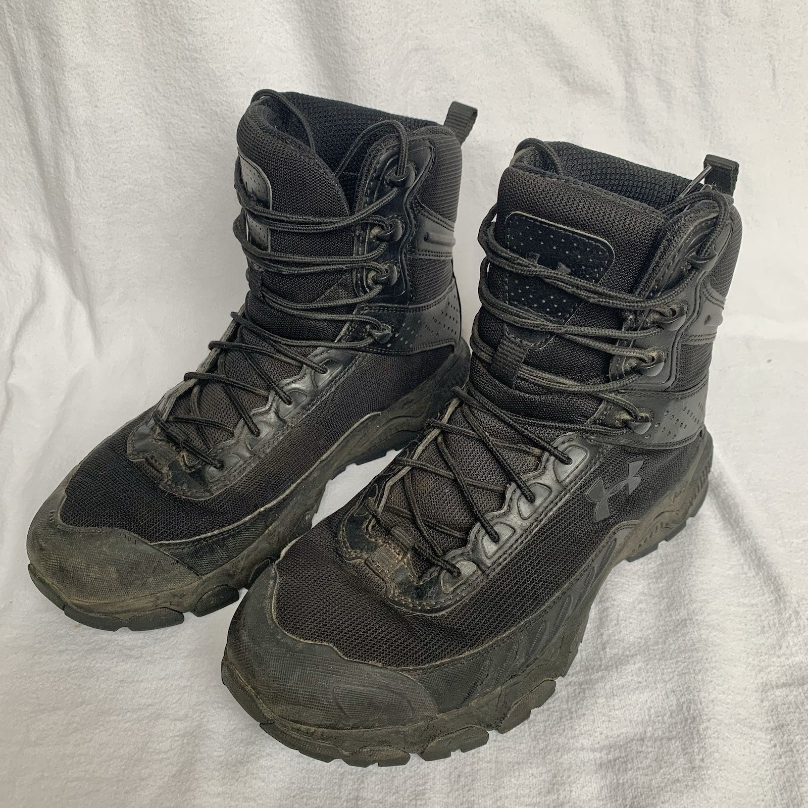 Under Armour Men’s Valsetz 2.0 Tactical Combat Boots Black Lace Up Sz 9.5