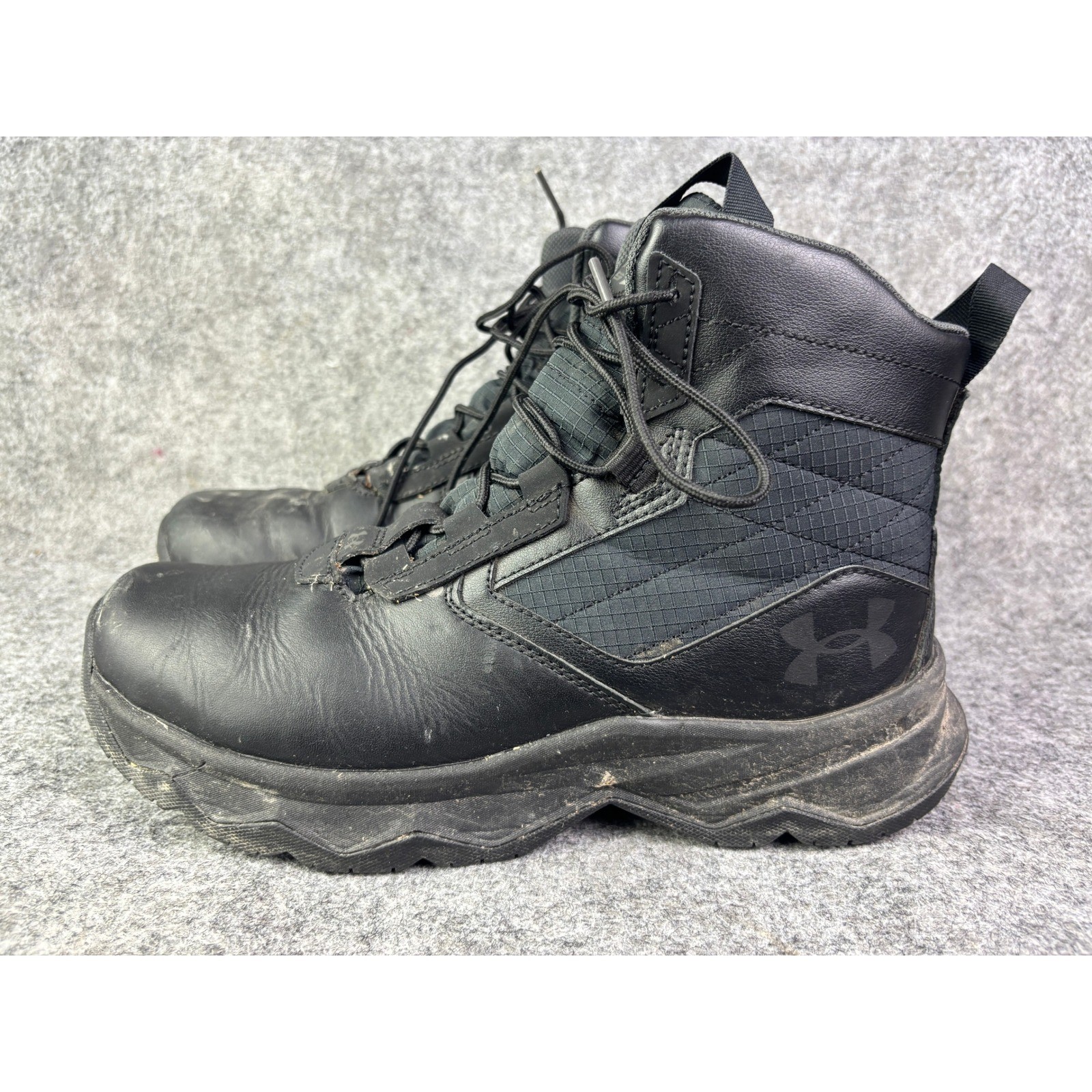 Under Armour Stellar G2 Tactical Boots Mens Size 9 Black Leather Textile 3025578