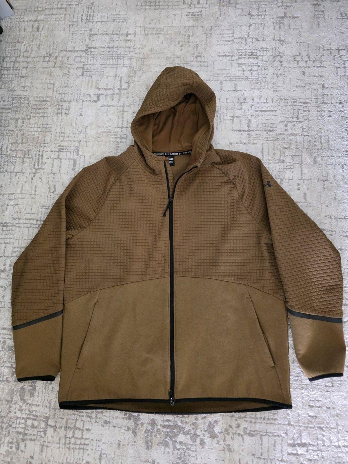 Under Armour Mens Unstoppable Fleece Textured Full-Zip Jacket size 2XL