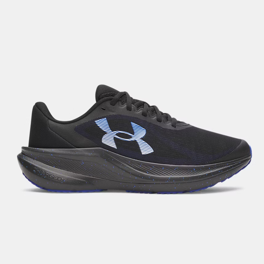 AUTH Under Armour Charged+ Chase Men’s Running Shoes Black Team Royal Cushion
