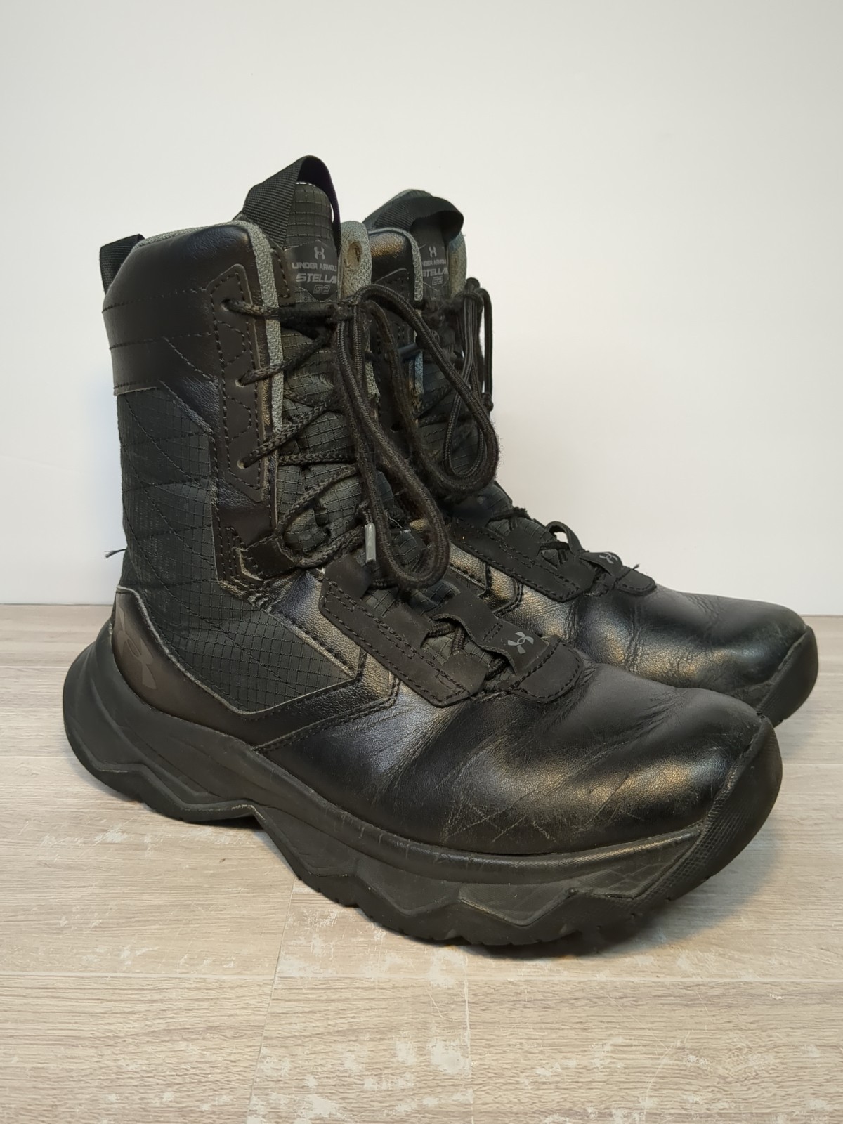 Under Armour Stellar G2 Tactical Boots Men’s 8 Black Side Zip Military