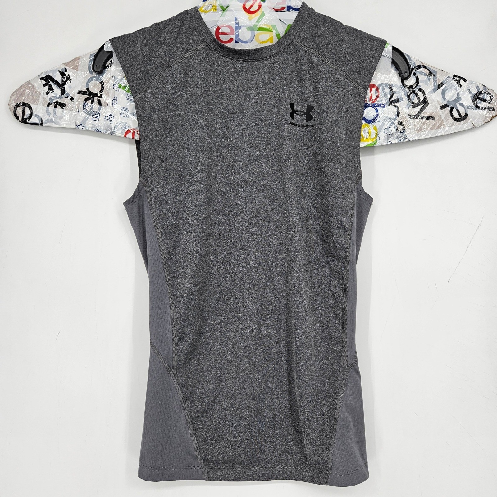 Under Armour Compression Shirt Mens Medium Gray Heatgear Sports Football