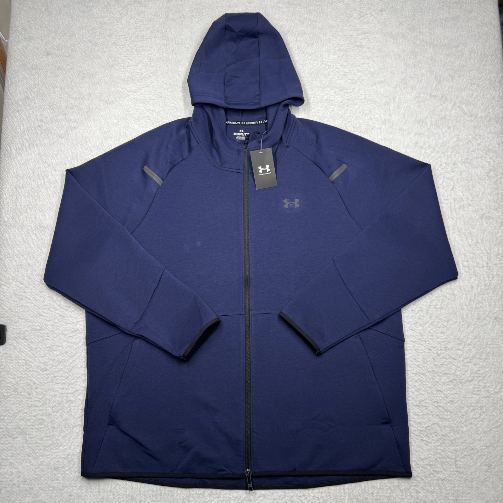 NWT Under Armour UA Unstoppable Fleece Full Zip Blue 1379806-001 Men’s Size 3XL