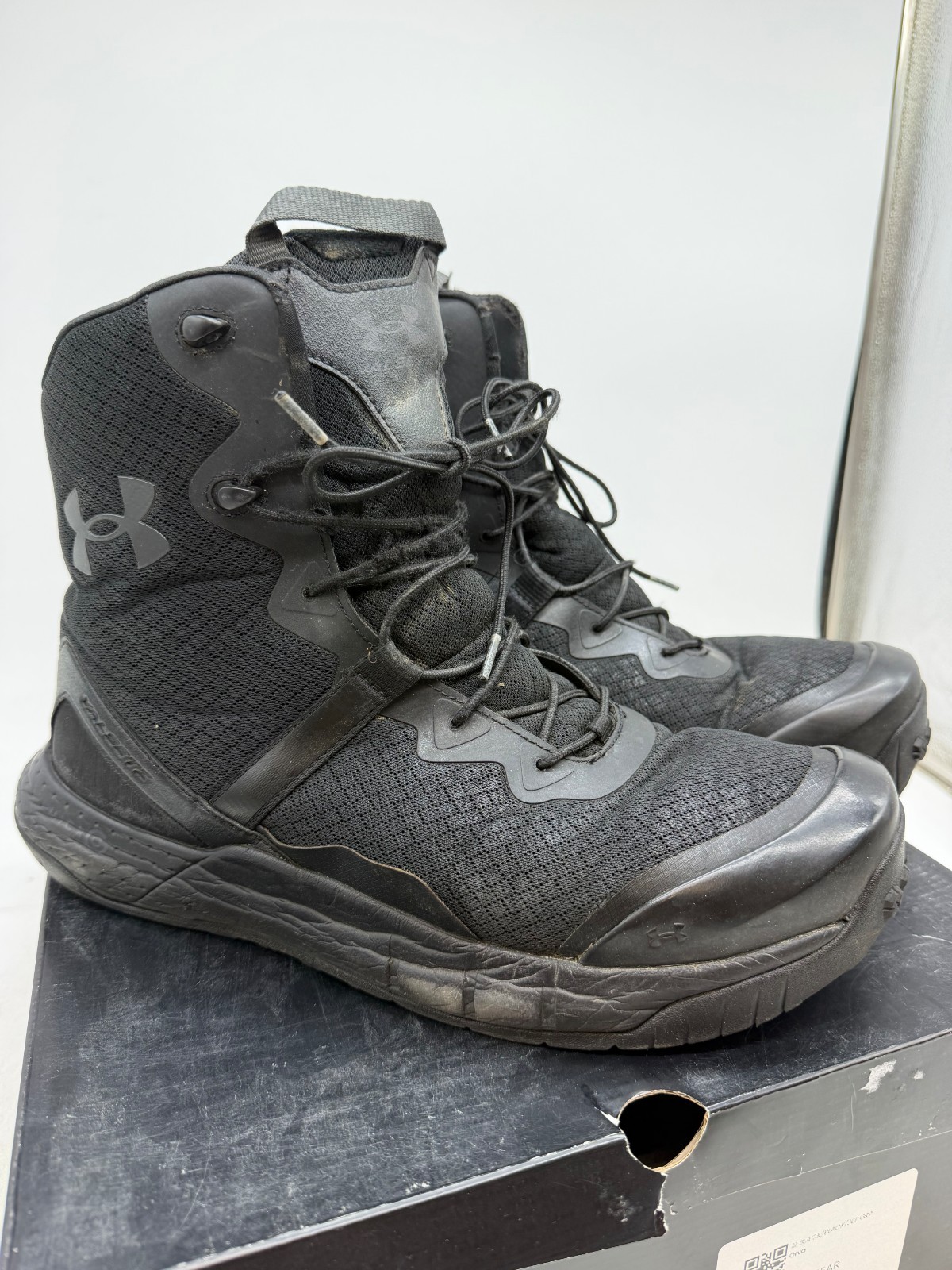 Under Armour Micro G Valsetz Tactical Boots Men’s Black Lace-Up – 12 WIDE
