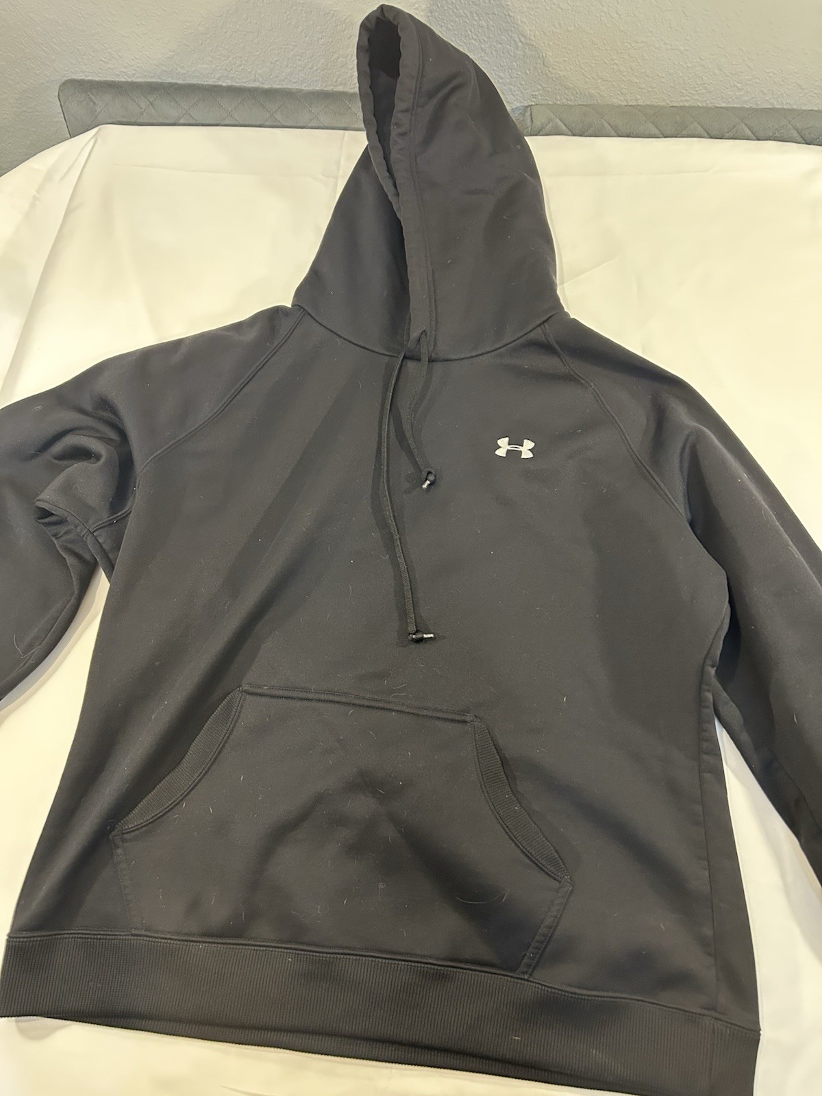 Under Armour Black Fleece Logo Men’s Pullover Hoodie Size M