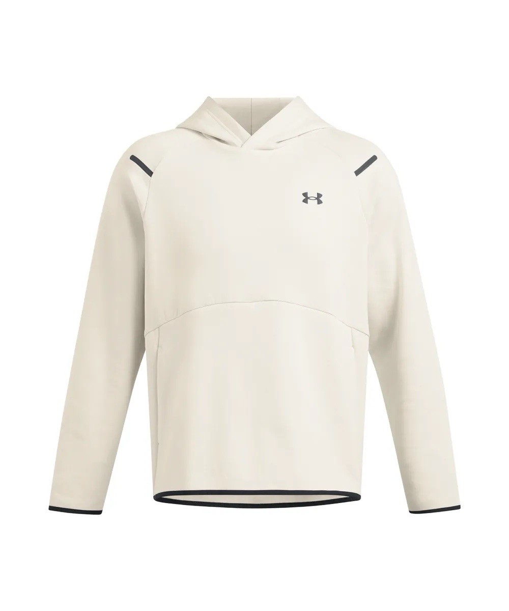 Under Armour UA Unstoppable Fleece Beige Hoodie 1383042-110 Men Size L Lg Large