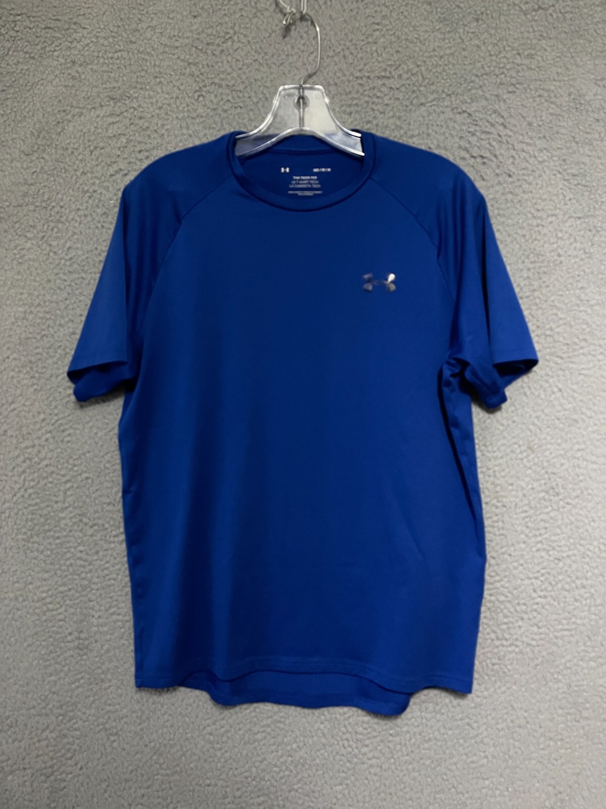 Under Armour Mens Shirt Size Medium The Tech Tee Blue Short Sleeve