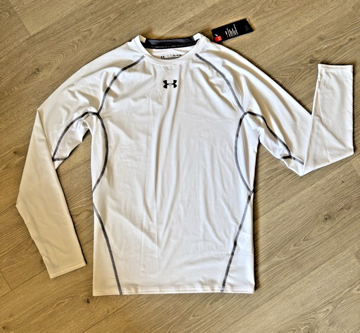 Under Armour Men’s Top 1257471 UA HeatGear® Armour Compression White XL NWT