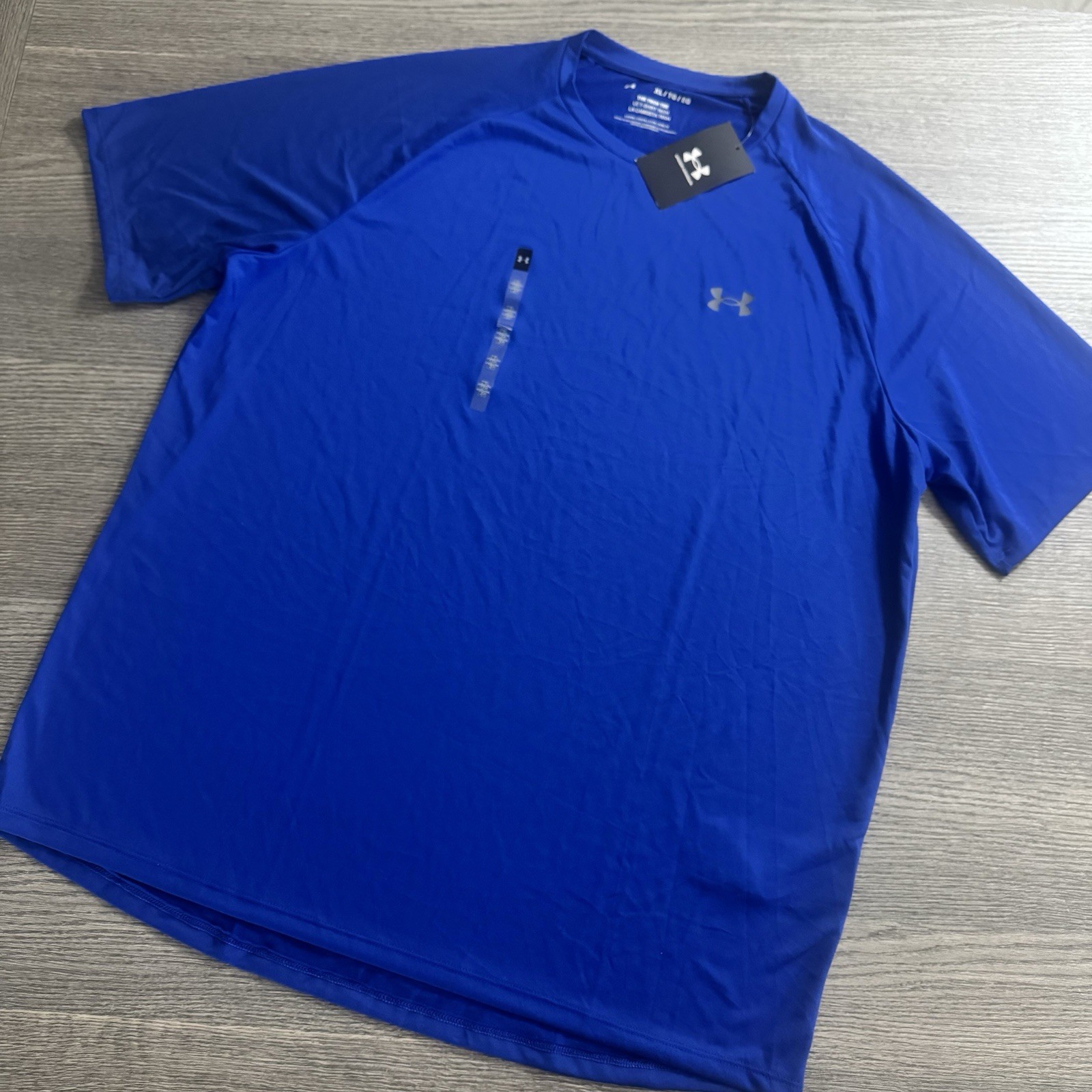 Under Armour Men’s The Tech Tee 2.0 SS Size XL Royal Blue Loose Fit T-shirt