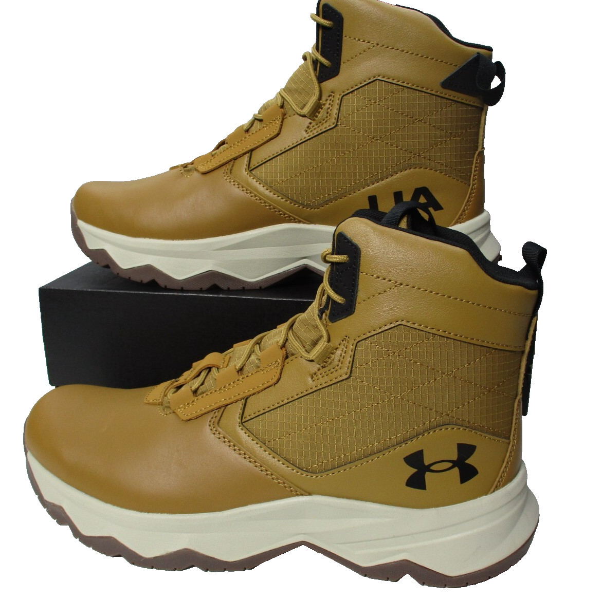 Under Armour  UA Stellar G2 6″ Tactical Boots  Shoes Hiking Brown Mens Sz 8