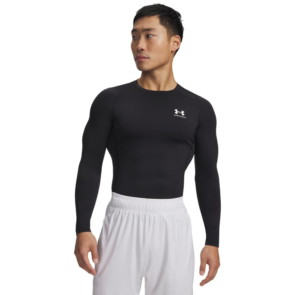 Under Armour Men’s Armour HeatGear Compression Long-Sleeve T-Shirt , Black  M