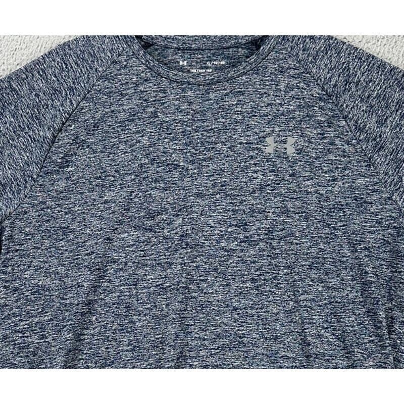 Under Armour T-Shirt Adult XL The Tech Tee Grey Activewear Workout Outdoor Mens