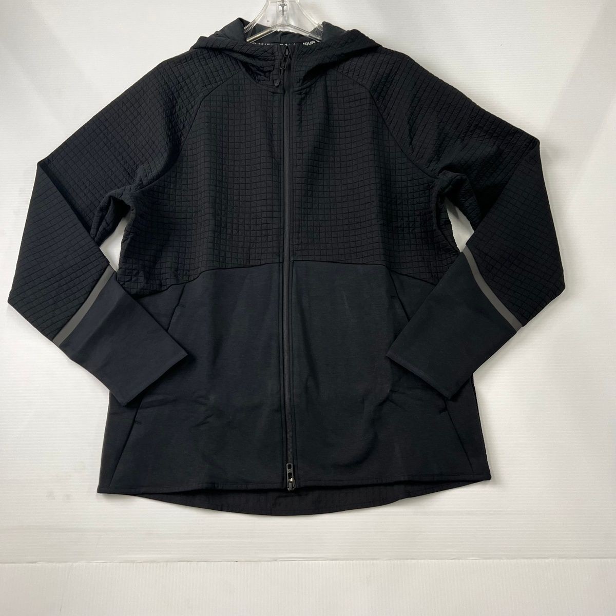 UNDER ARMOUR Unstoppable Fleece Grid Full-Zip Men’s Size M Black