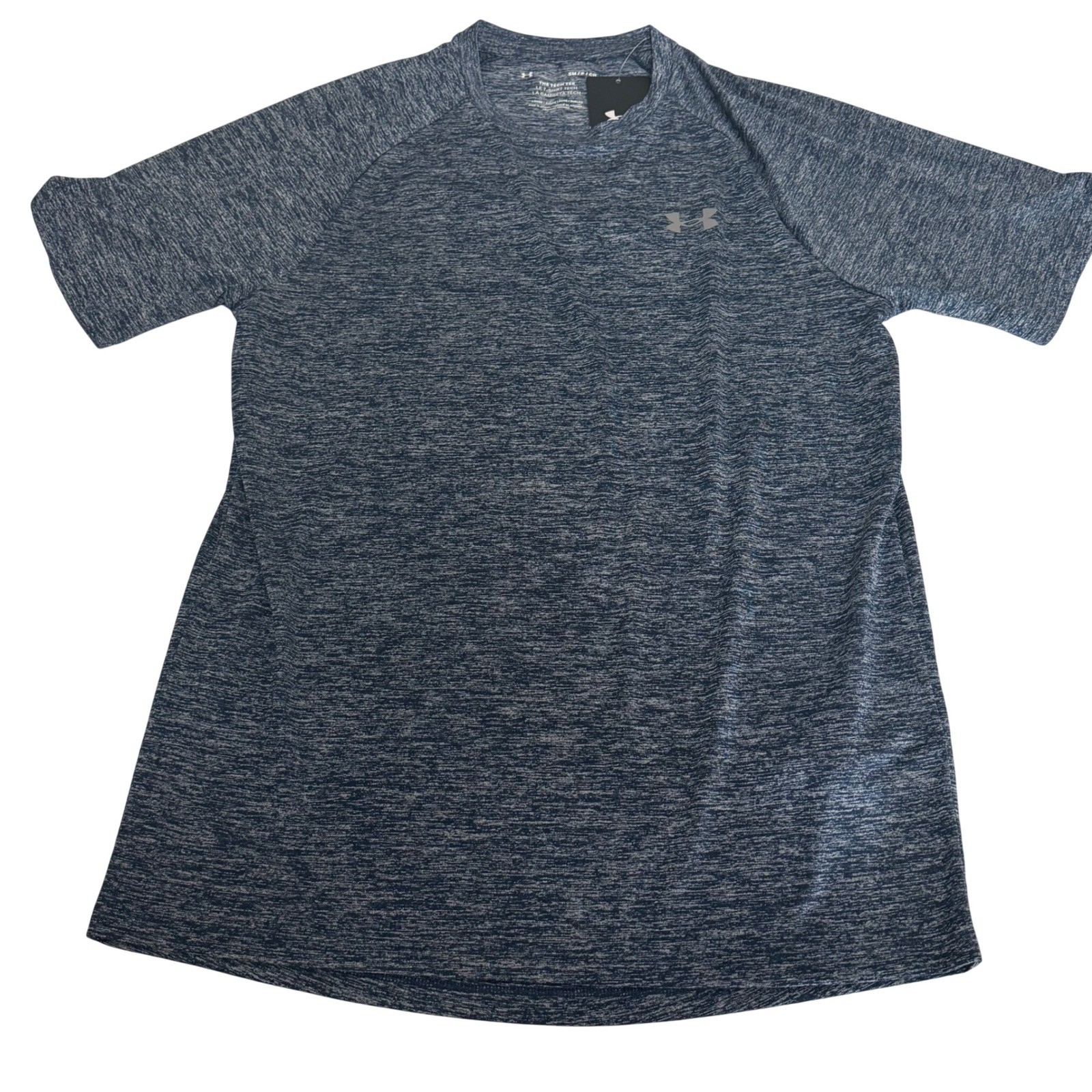 Under Armour Mens Tech 2.0 Short Sleeve T-Shirt Blue Heather Size Small Fitness