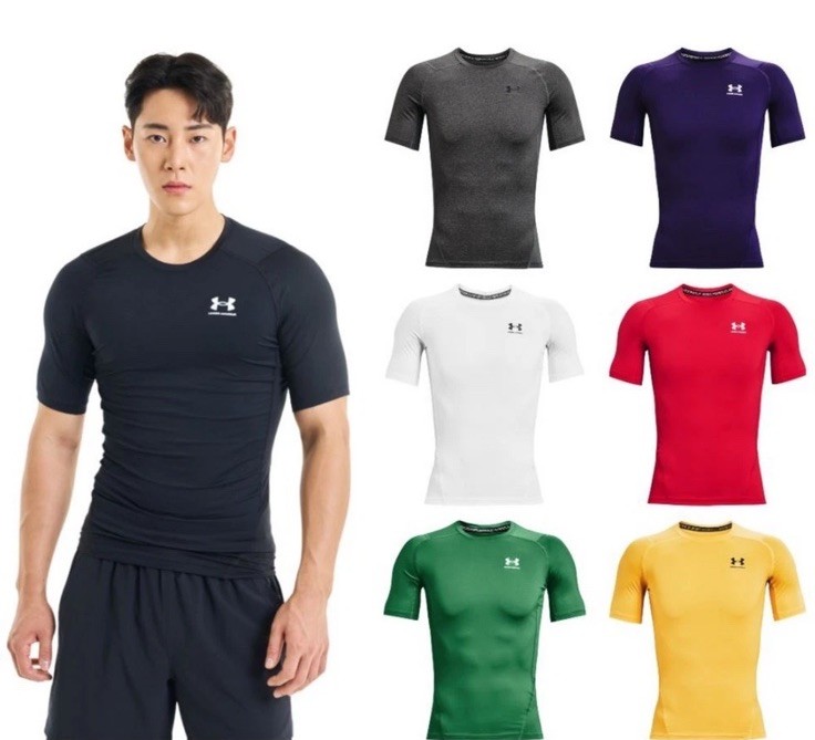 Under Armour 1361518 UA HeatGear® Armour Compression T-Shirt Short Sleeve Tee